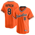 B.Orioles #8 Cal Ripken Player Orange T-shirt Limited Home Game Ldoa Stitched Jerseys