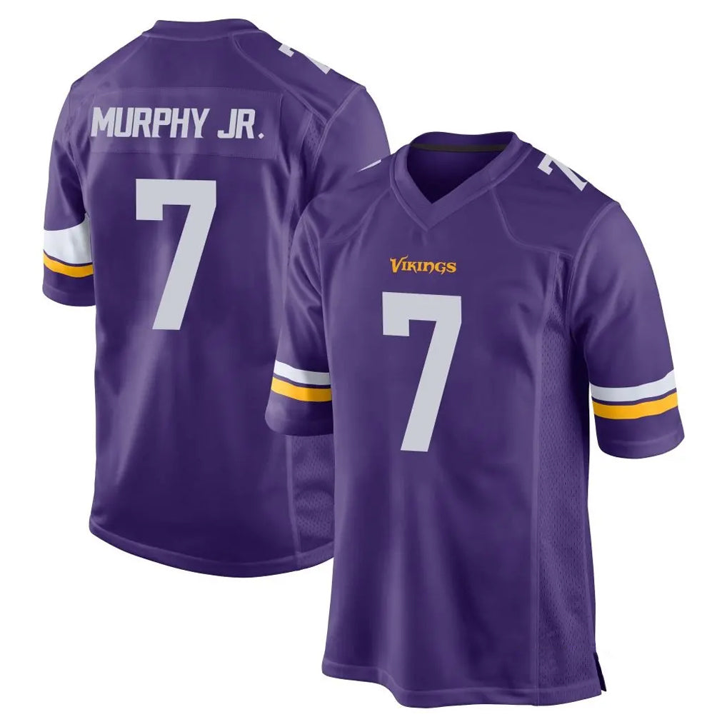 M.Vikings #7 Byron Murphy Jr. Player Purple Home Game Ldoa Stitched Jerseys