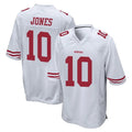 SF.49ers #10 Mac Jones Player White Home Game Ldoa Stitched Jerseys