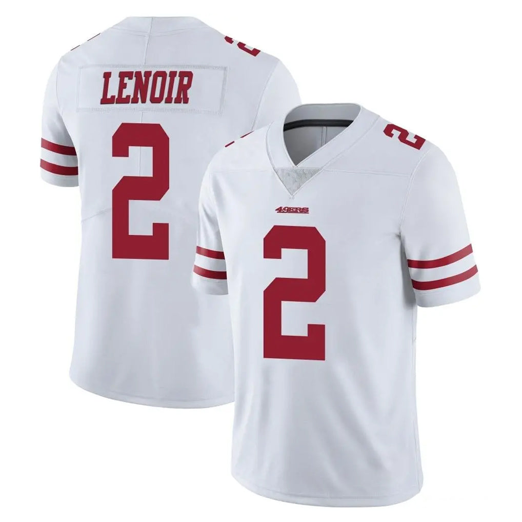 SF.49ers #2 Deommodore Lenoir Player White Limited Vapor Untouchable Home Game Ldoa Stitched Jerseys