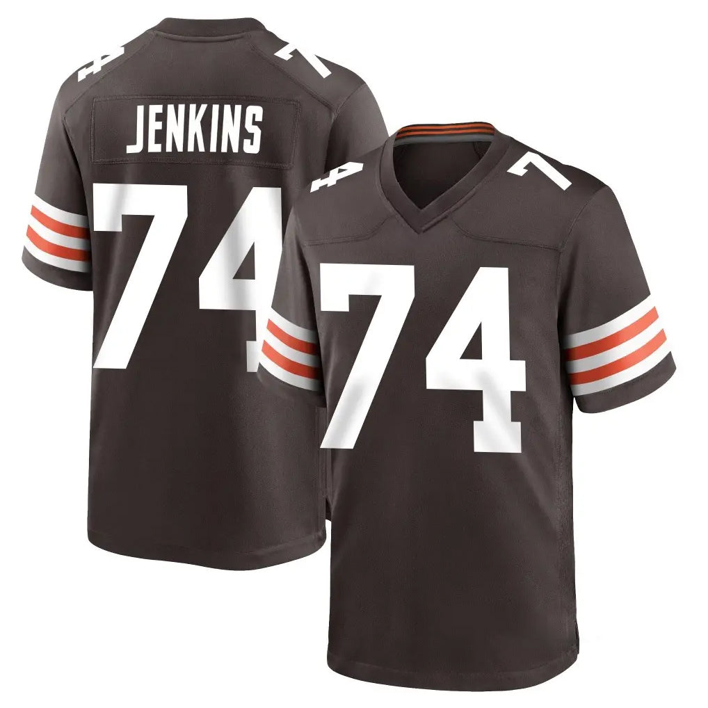 C.Browns #74 Elgton Jenkins Player Brown Home Game Ldoa Stitched Jerseys