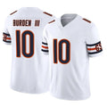 C.Bears #10 Luther Burden III Player White Vapor F.U.S.E. Limited Home Game Ldoa Stitched Jerseys