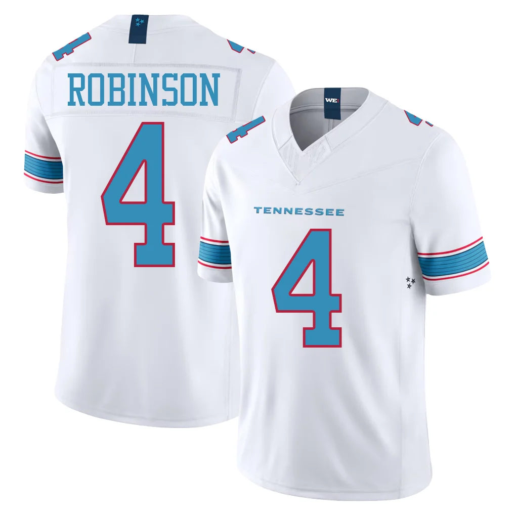 T.Titans #4 Wan'Dale Robinson Player White Limited Vapor F.U.S.E. Home Game Ldoa Stitched Jerseys