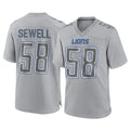 D.Lions #58 Penei Sewell Player Gray Atmosphere Fashion Home Game Ldoa Stitched Jerseys