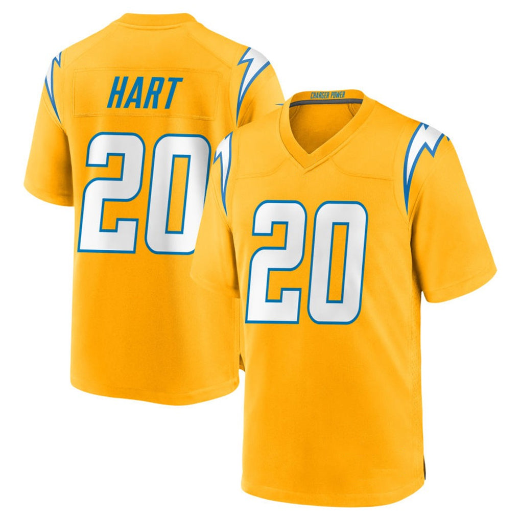 LA.Chargers #20 Cam Hart Player Gold Home Game Ldoa Stitched Jerseys