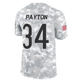 C.Bears #34 Walter Payton Player Arctic Camo Salute to Service Limited Ldoa Stitched Jerseys