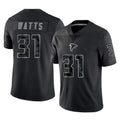 A.Falcons #31 Xavier Watts Player Black RFLCTV Limited Game Ldoa Stitched Jerseys