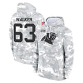 C.Panthers #63 Rasheed Walker Player Arctic Camo Salute to Service Pullover Hoodies Limited Game Ldoa Stitched Jerseys