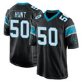 C.Panthers #50 Robert Hunt Player Black Game Ldoa Stitched Jerseys