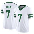 NY.Jets #7 Geno Smith Player White Legacy Limited Vapor F.U.S.E. Home Game Ldoa Stitched Jerseys