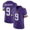 M.Vikings #9 J.J. McCarthy Player Purple Limited Vapor Untouchable Home Game Ldoa Stitched Jerseys