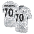 B.Ravens #70 Roger Rosengarten Player Arctic Camo Salute to Service Limited Ldoa Stitched Jerseys