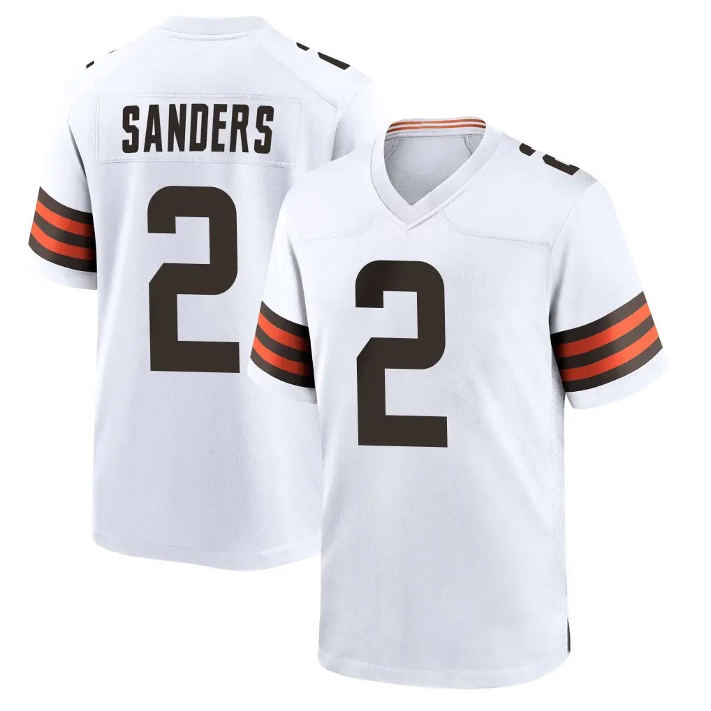 C.Browns #2 Shedeur Sanders Player White Home Game Ldoa Stitched Jerseys