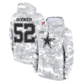 D.Cowboys #52 Tyler Booker Player Arctic Camo Salute to Service Hoodies Limited Game Ldoa Stitched Jerseys