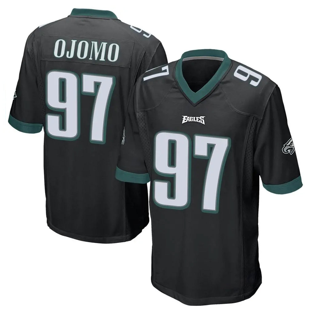 P.Eagles #97 Moro Ojomo Player Black Home Game Ldoa Stitched Jerseys