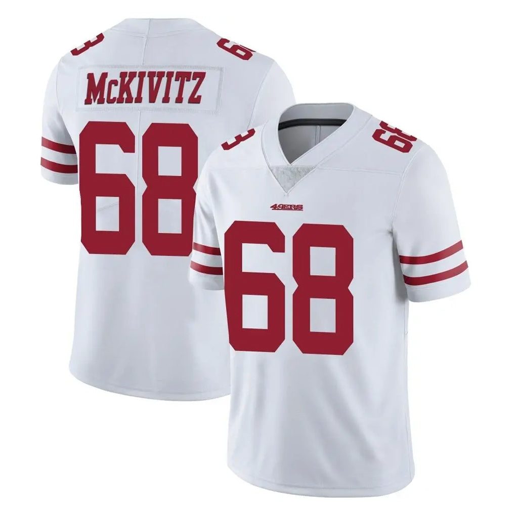 SF.49ers #68 Colton McKivitz Player White Limited Vapor Untouchable Home Game Ddoa Stitched Jerseys