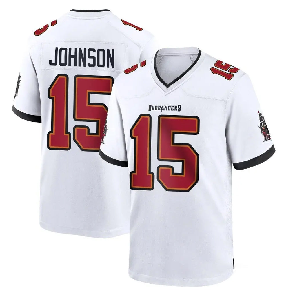TB.Buccaneers #15 Tez Johnson Player White Home Game Ldoa Stitched Jerseys
