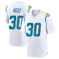 LA.Chargers #30 Alec Ingold Player White Home Game Ldoa Stitched Jerseys