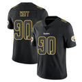 P.Steelers #90 T.J. Watt Player Black Impact Limited Home Game Ldoa Stitched Jerseys