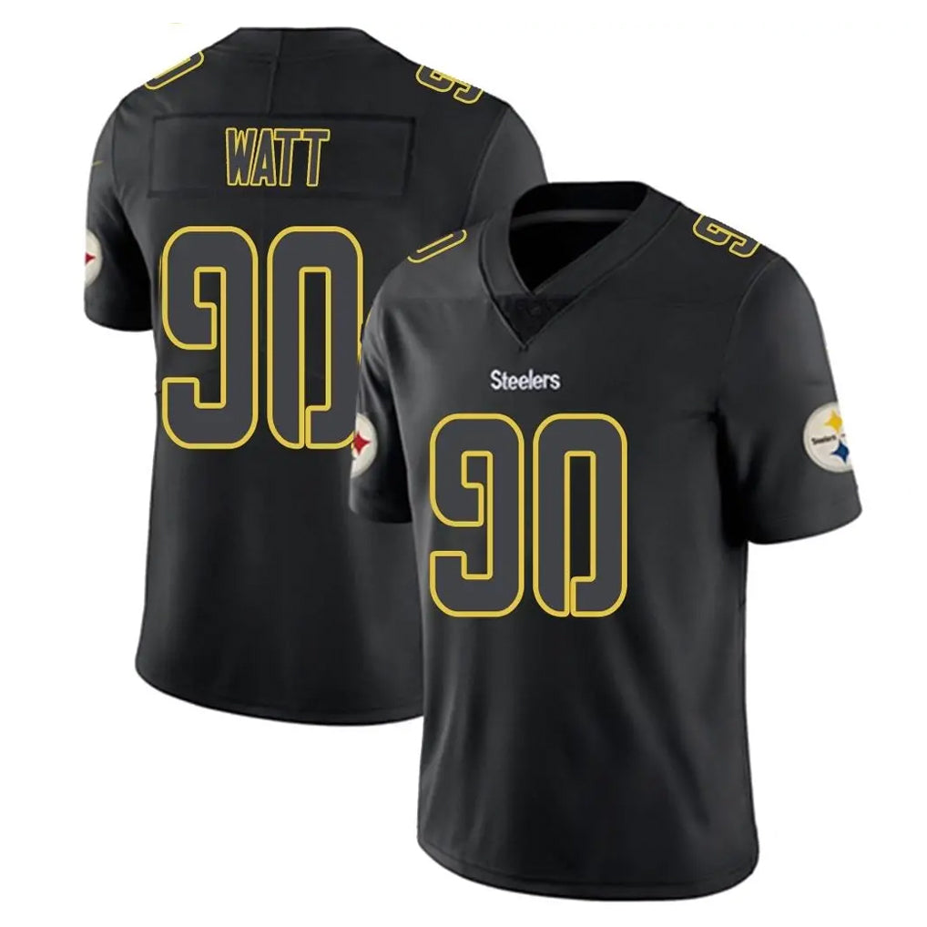 P.Steelers #90 T.J. Watt Player Black Impact Limited Home Game Ldoa Stitched Jerseys