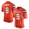 C.Browns #9 Grant Delpit Player Orange Home Game Ldoa Stitched Jerseys