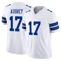 D.Cowboys #17 Brandon Aubrey Player White Limited Vapor F.U.S.E. Home Game Ldoa Stitched Jerseys