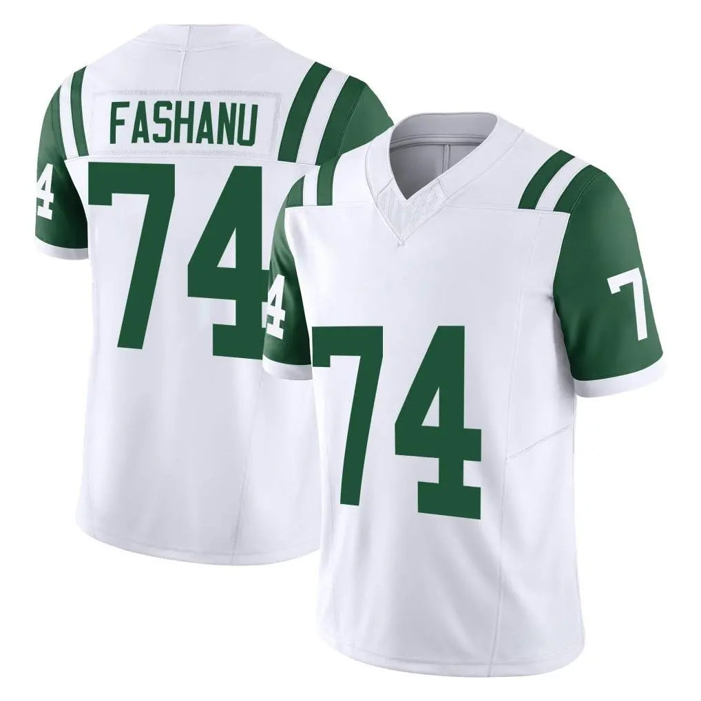 NY.Jets #74 Olu Fashanu Player White Limited Classic Vapor F.U.S.E. Home Game Ldoa Stitched Jerseys