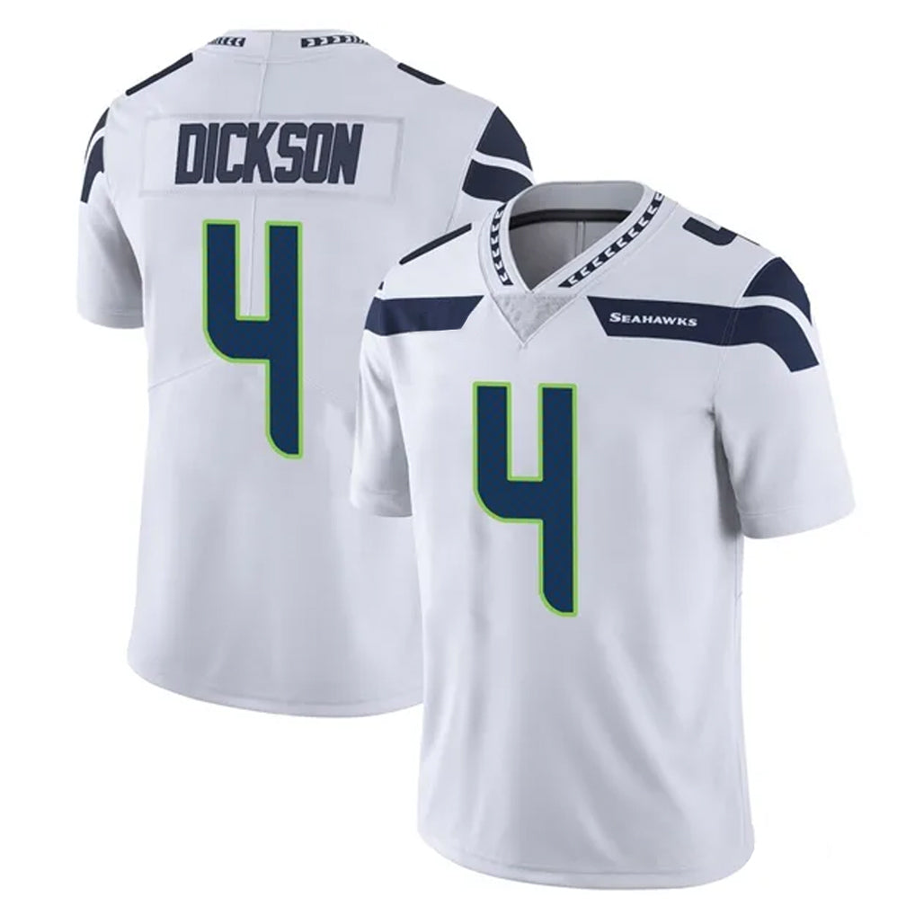 S.Seahawks #4 Michael Dickson Player White Limited Vapor Untouchable Home Game Ldoa Stitched Jerseys