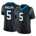 C.Panthers #5 Jaelan Phillips Player Black Vapor F.U.S.E. Limited Home Game Ldoa Stitched Jerseys