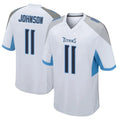 T.Titans #11 Jermaine Johnson II Player White Home Game Ldoa Stitched Jerseys