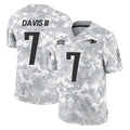 NE.Patriots #7 Carlton Davis III Player Arctic Camo Salute To Service Limited Game Ldoa Stitched Jerseys
