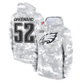P.Eagles #52 Jonathan Greenard Player Arctic Camo Salute to Service Pullover Hoodies Limited Game Ldoa Stitched Jerseys