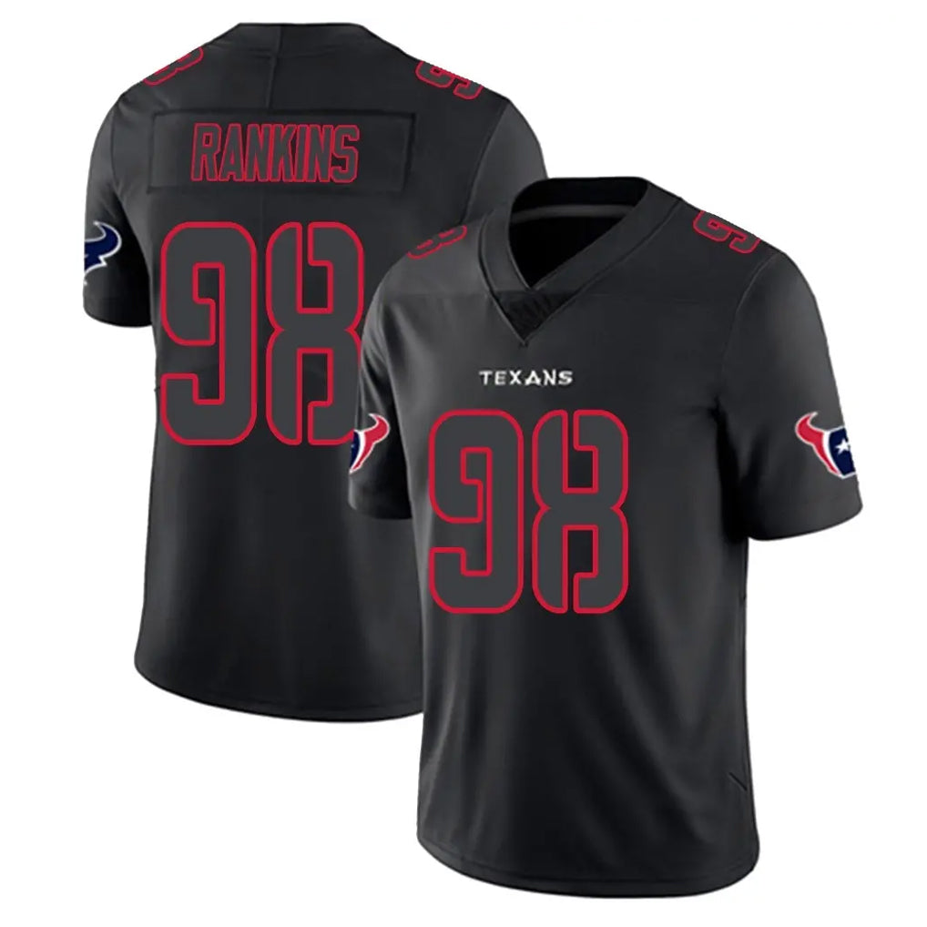 H.Texans #98 Sheldon Rankins Player Black Impact Limited Game Ldoa Stitched Jerseys