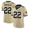 NO.Saints #22 Martin Emerson Jr. Player Gold Limited Vapor F.U.S.E. Home Game Ldoa Stitched Jerseys