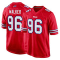 B.Bills #96 Deone Walker Player Red Home Game Ldoa Stitched Jerseys
