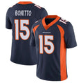 D.Broncos #15 Nik Bonitto Player Navy Vapor Untouchable Limited Game Ldoa Stitched Jerseys