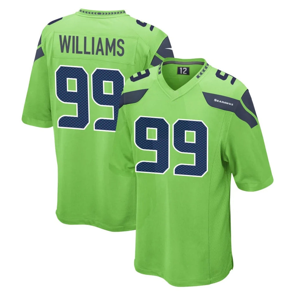 S.Seahawks #99 Leonard Williams Player Green Home Game Ldoa Stitched Jerseys
