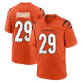 C.Bengals #29 Kyle Dugger Player Orange Home Game Ldoa Stitched Jerseys