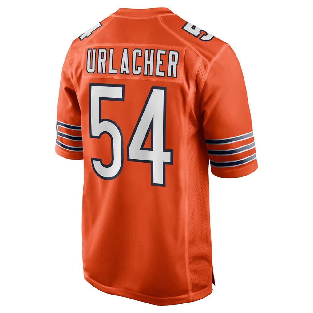 C.Bears #54 Brian Urlacher Player Orange Home Game Ldoa Stitched Jerseys