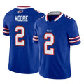 B.Bills #2 DJ Moore Player Royal Vapor F.U.S.E. Limited Home Game Ldoa Stitched Jerseys