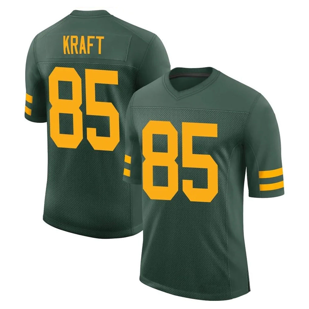 GB.Packers #85 Tucker Kraft Player Green Alternate Vapor Home Game Ldoa Stitched Jerseys