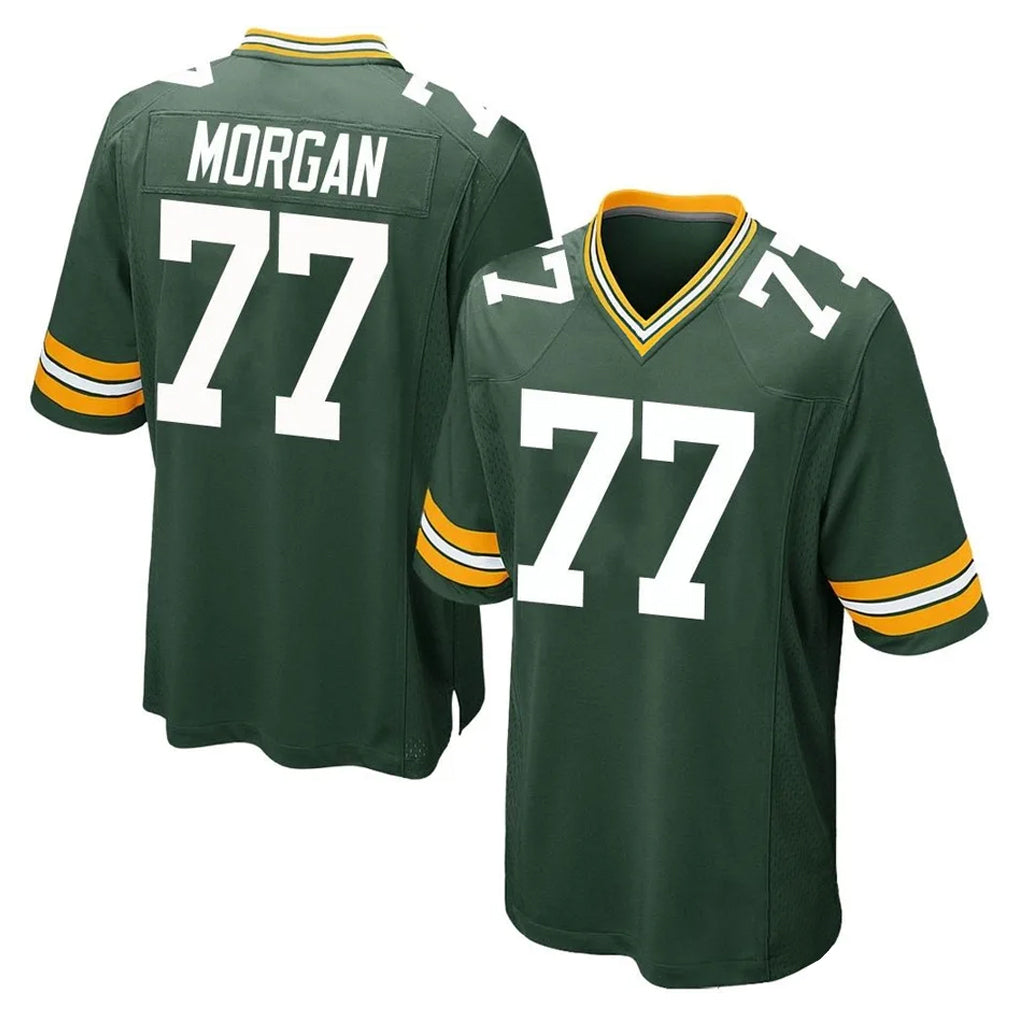 GB.Packers #77 Jordan Morgan Player Green Home Game Ldoa Stitched Jerseys