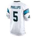 C.Panthers #5 Jaelan Phillips Player White Game Ldoa Stitched Jerseys