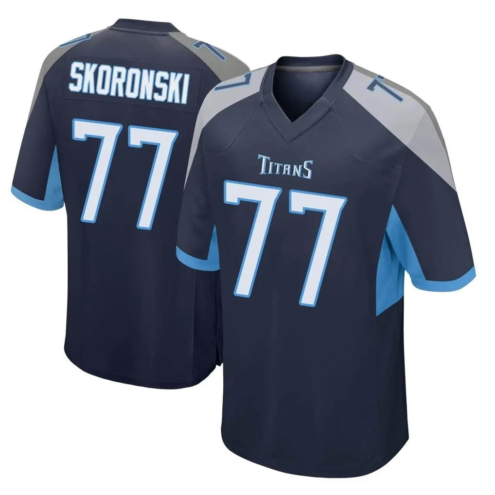 T.Titans #77 Peter Skoronski Player Navy Home Game Ldoa Stitched Jerseys