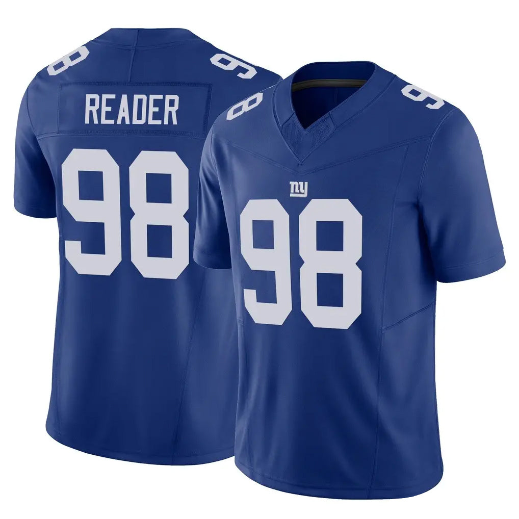 NY.Giants #98 DJ Reader Player Royal Limited Vapor F.U.S.E. Home Game Ldoa Stitched Jerseys