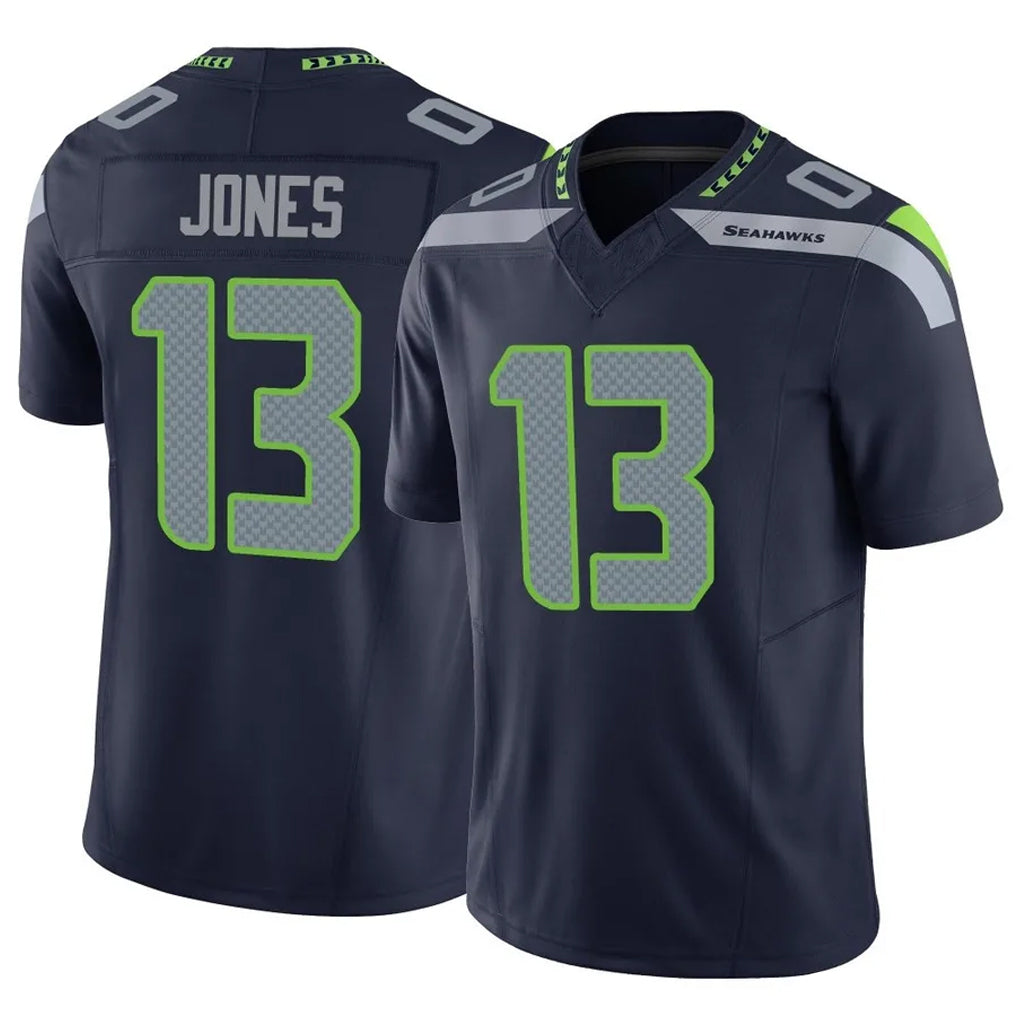 S.Seahawks #13 Ernest Jones IV Player Navy Limited Vapor F.U.S.E. Home Game Ldoa Stitched Jerseys