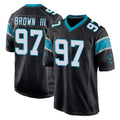C.Panthers #97 Bobby Brown III Player Black Home Game Ldoa Stitched Jerseys