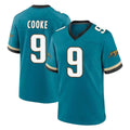 J.Jaguars #9 Logan Cooke Player Teal Prowler Throwback Limited Home Game Ldoa Stitched Jerseys