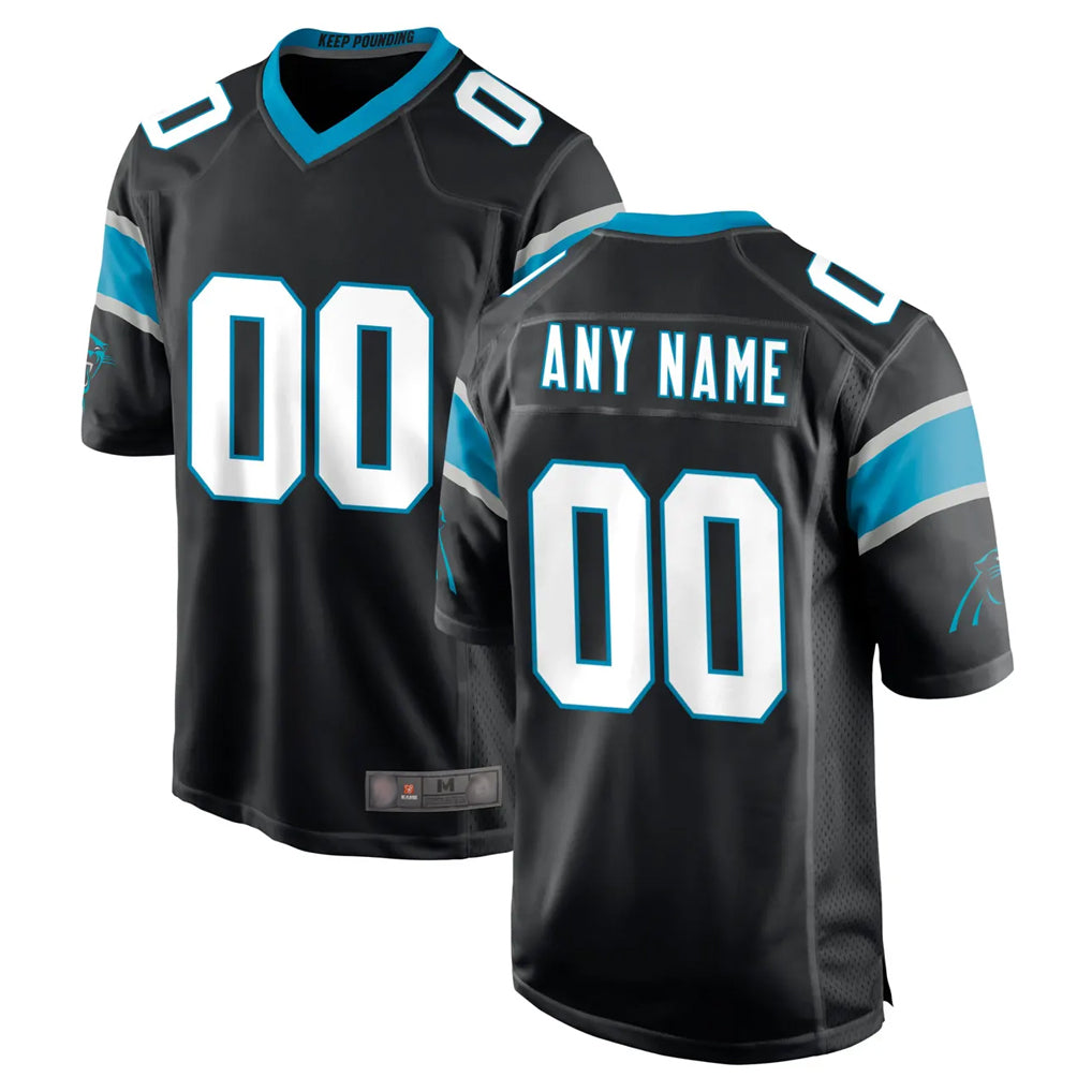 Custom C.Panthers Black Game Any Name & Numbers Ldoa Stitched Jerseys