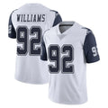 D.Cowboys #92 Quinnen Williams Player White-Navy Limited Color Rush Vapor Untouchable Home Game Ldoa Stitched Jerseys